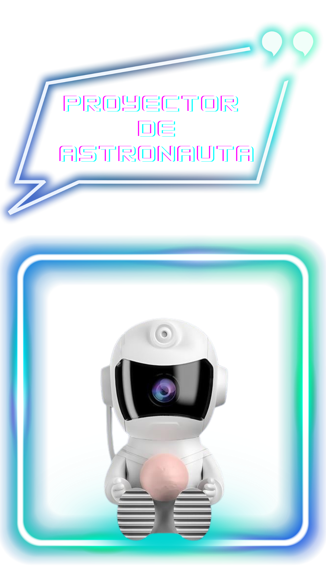 Proyector de astronauta de estrellas, luz de galaxia, luz nocturna