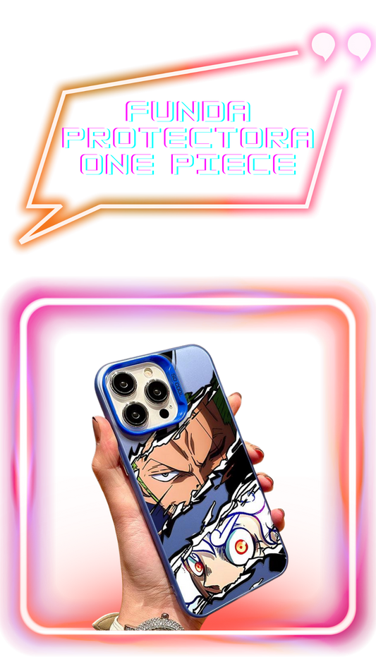 Funda protectora para Iphone 11-17 Pro Max con diseño de personajes de One Piece