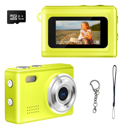 WESECUU Keychain Camera,Digital Camera, Retro Portable Thumb with LED Flash,1080P Thumb ,Keychain Card Vintage Compact Cable