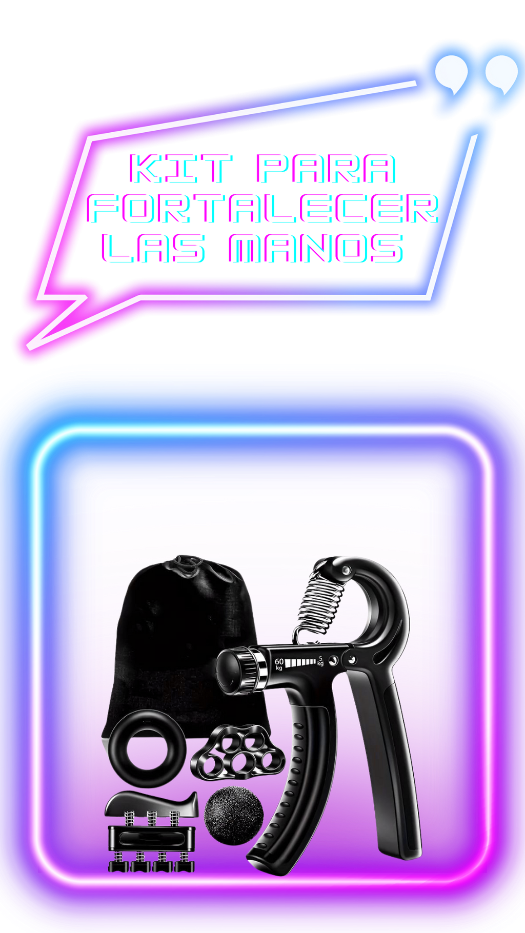 Kit de entrenamiento divertido para fortalecer el agarre de las manos (paquete de 5)