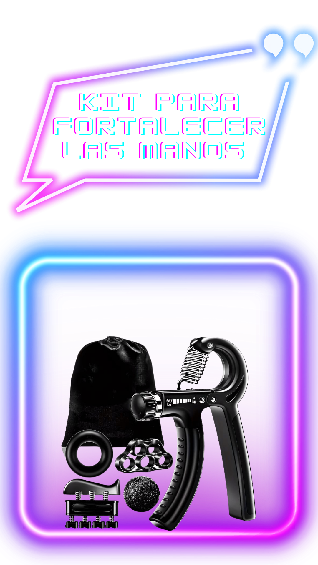 Kit de entrenamiento divertido para fortalecer el agarre de las manos (paquete de 5)