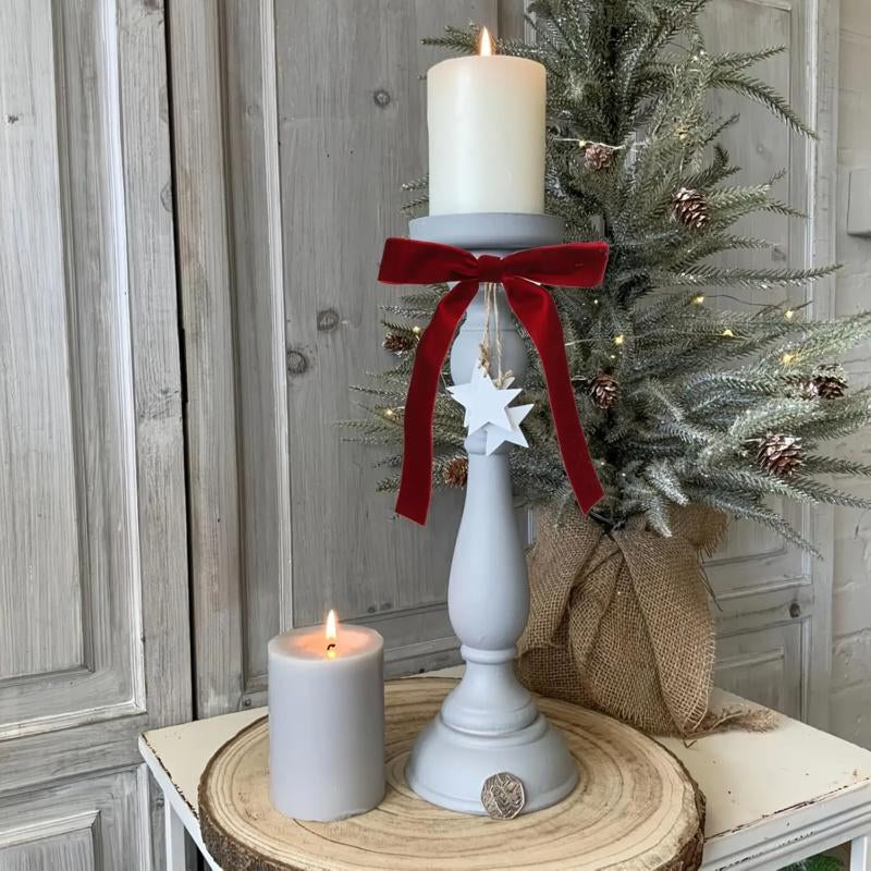 20 Pieces Christmas Tree Decoration Burgundy Velvet Bows - Holiday Holiday Garland Ties, Soft Fabric Ribbons, Suitable for Elegant Tree Decorations, Perfect for Christmas, Thanksgiving and New Year Celebrations