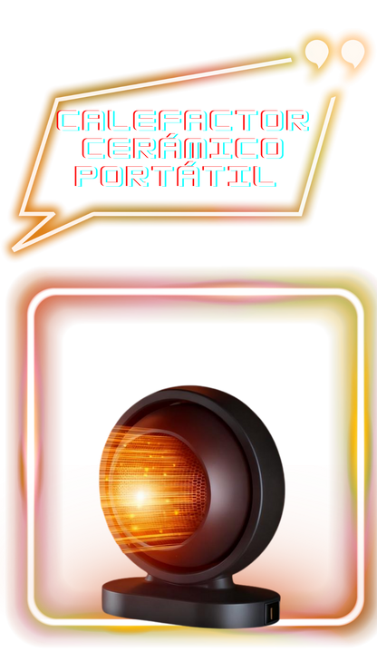 Calefactor cerámico básico, solución de calefacción portátil para interiores