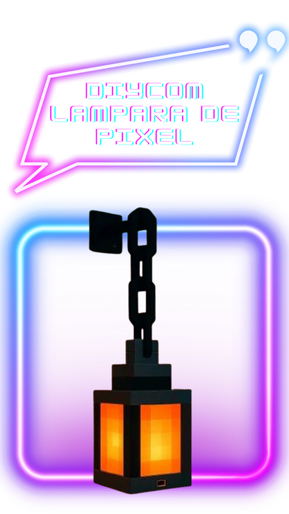 Lámpara de noche DIYCOM Pixel Lantern, recargable por USB-C, RGB con 16 colores