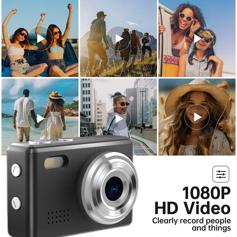 WESECUU Keychain Camera,Digital Camera, Retro Portable Thumb with LED Flash,1080P Thumb ,Keychain Card Vintage Compact Cable