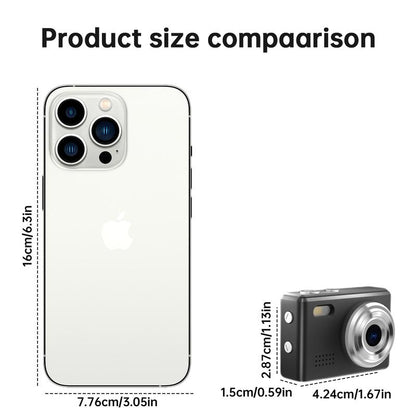 WESECUU Keychain Camera,Digital Camera, Retro Portable Thumb with LED Flash,1080P Thumb ,Keychain Card Vintage Compact Cable