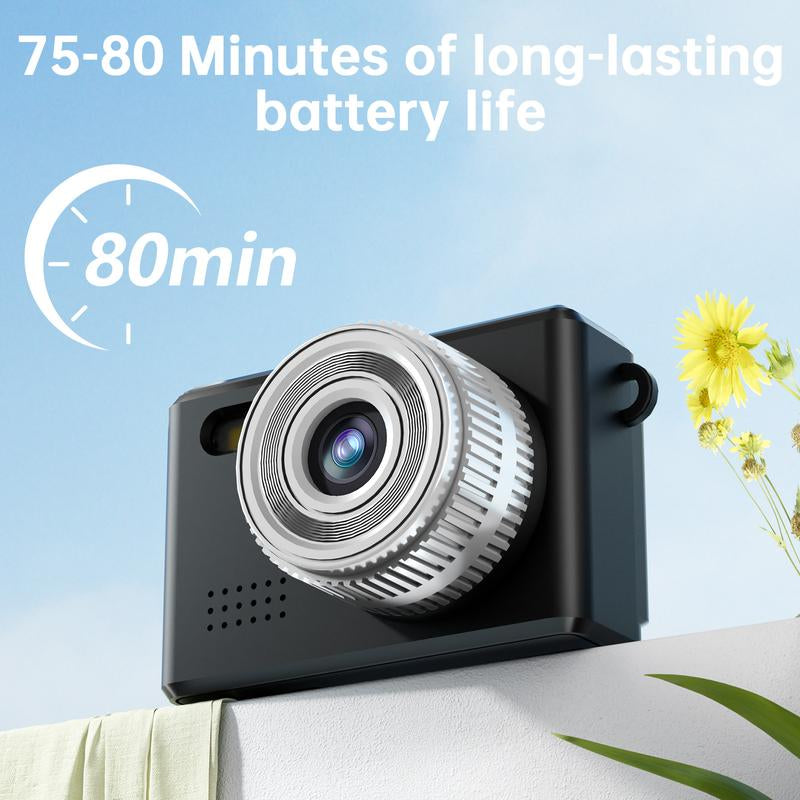 WESECUU Keychain Camera,Digital Camera, Retro Portable Thumb with LED Flash,1080P Thumb ,Keychain Card Vintage Compact Cable