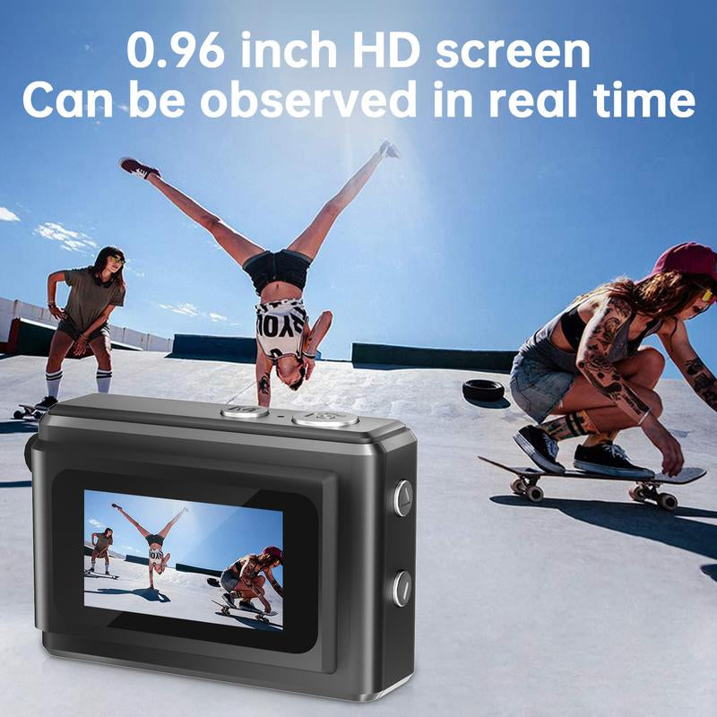 WESECUU Keychain Camera,Digital Camera, Retro Portable Thumb with LED Flash,1080P Thumb ,Keychain Card Vintage Compact Cable